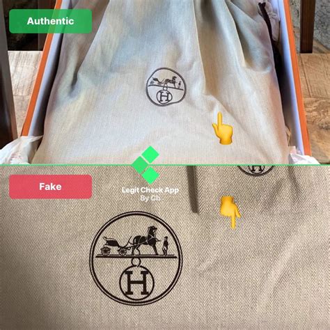 how to spot fake hermes dust bag|real hermes bag.